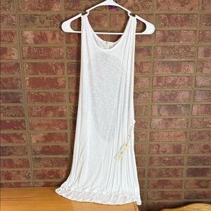 Bleu fish White swim coverup